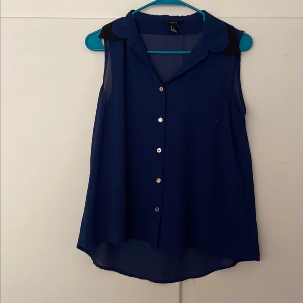 Navy blue top